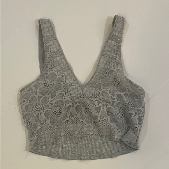 aerie Other - Aerie Gray Lace Bralette size L
